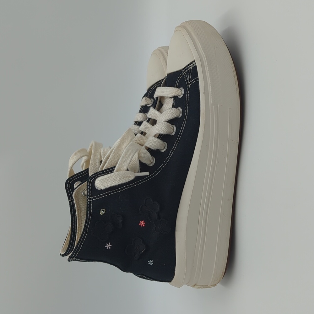 Converse Black High-Top Platform Sneakers with Cream Soles